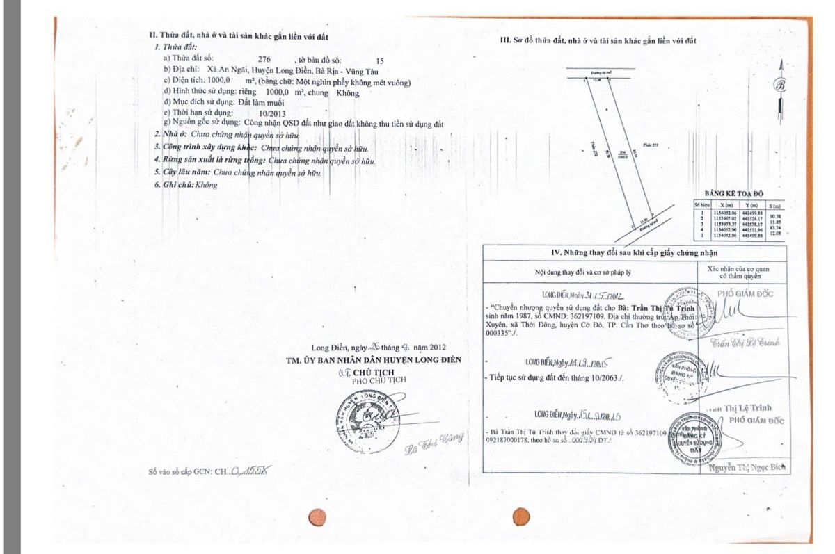 Siêu phẩm đất 3000m² Long Điền, Bà Rịa – Vũng Tàu – Vị trí đẹp, giá tốt chỉ 25 tỷ (thương lượng)