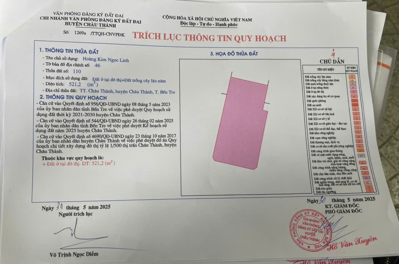 Đầu tư sinh lời ngay: 7 lô khu nền ở khu phố 2 thị trấn Châu Thành tỉnh Bến Tre