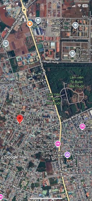 Đất hẻm 50 Đồng Khởi, P. Tân Lợi, Buôn Ma Thuột – Diện tích 118m², tiện xây dựng