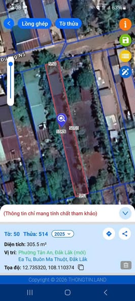 🔥 BÁN ĐẤT ĐƯỜNG N5 – EATU CŨ, ĐẠT LÝ, P. TÂN AN 🔥