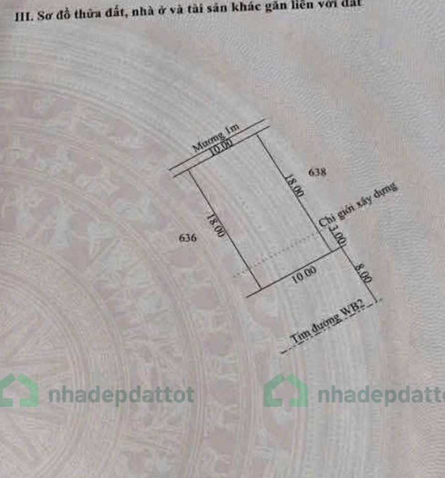 BÁN ĐẤT MẶT TIỀN ĐƯỜNG VỌNG TRÌ – TRỤC CHÍNH KẾT NỐI CHỢ DINH – PHÚ MẬU – DƯƠNG NỔ – TP HUẾ - CHỈ NHỈNH 1TY8