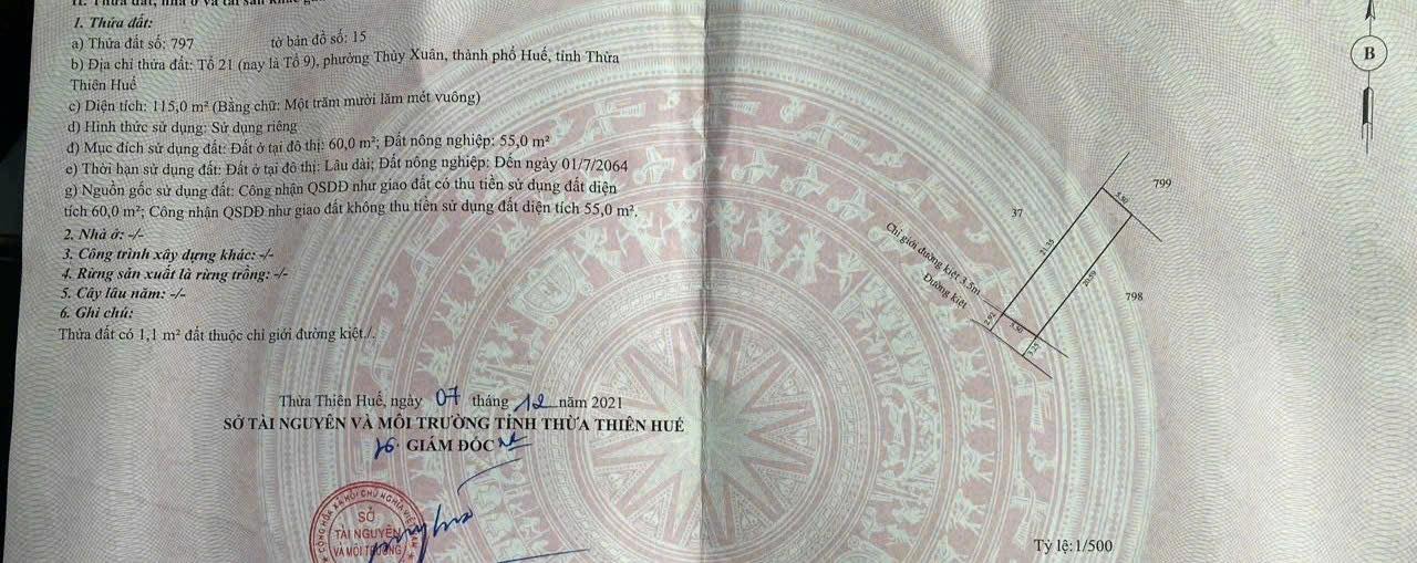 💥💥 BÁN NHÀ 2 TẦNG – KIỆT 44 VŨ NGỌC PHAN – P. THỦY XUÂN – TP. HUẾ 💥💥