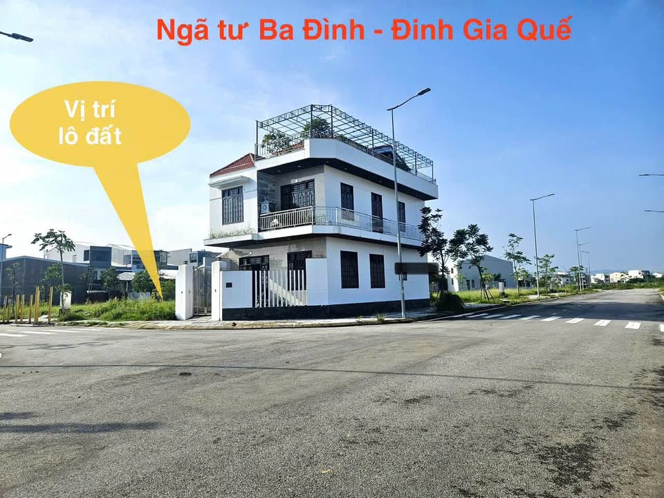 Bán lô đất mặt tiền kinh doanh – góc ngã tư Ba Đình – Đinh Gia Quế, TP Huế - 1,63 tỷ - 70m2