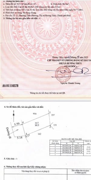 🔥🔥 BÁN ĐẤT KIỆT Ô TÔ DẠ LÊ – THANH THUỶ – TP HUẾ – GIÁ CHỈ 3XX TRIỆU 🔥🔥