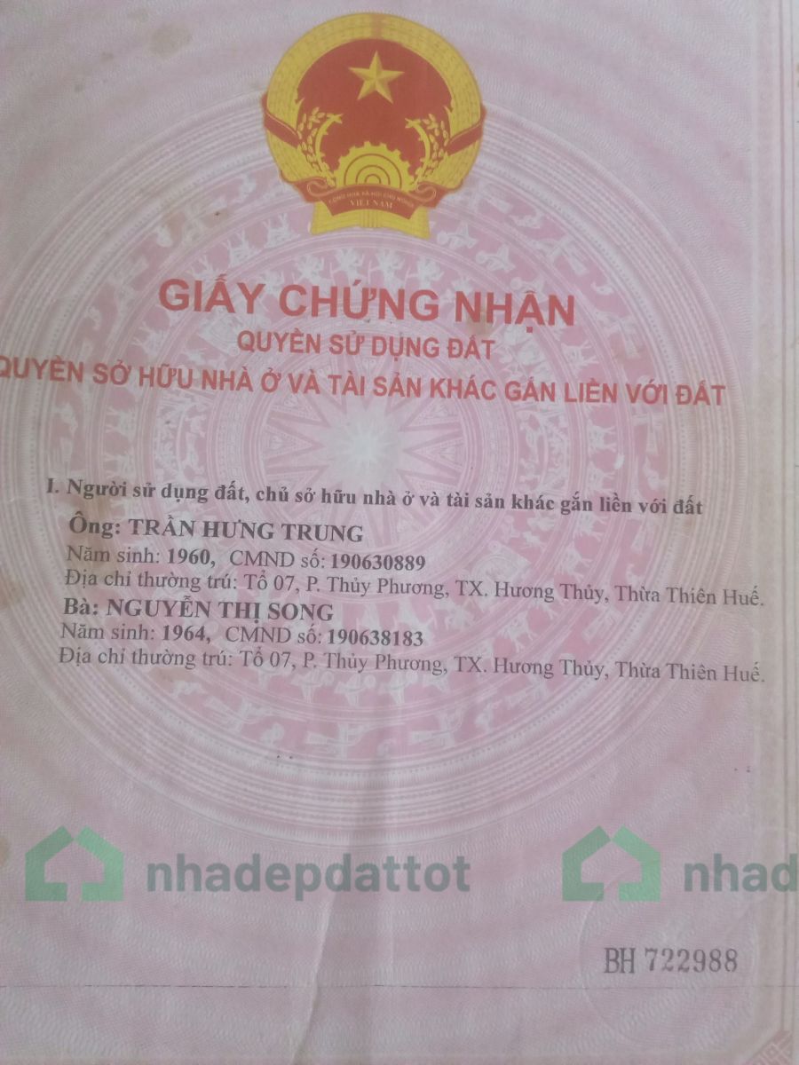 CẦN BÁN LÔ ĐẤT VIEW SÔNG TRUỒI – LỘC HÒA, PHÚ LỘC, HUẾ – ĐẸP XUẤT SẮC