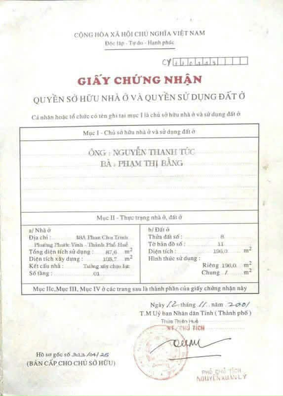 BÁN NHÀ MẶT TIỀN PHAN CHU TRINH – VIEW SÔNG BẾN NGỰ – HIẾM CÓ