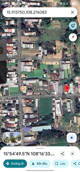 🔥 GIÁ TỐT ĐẦU TƯ – ĐẤT ĐƯỜNG SỐ 20 ĐIỆN NAM TRUNG – 100M² VUÔNG ĐẸP – QUY HOẠCH MỞ RỘNG 20,5M – CHỈ 2.15 TỶ 🔥