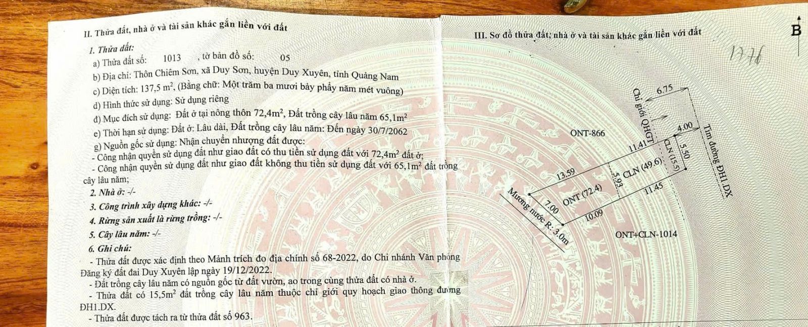 🔥 CHÍNH CHỦ BÁN ĐẤT TRUNG TÂM DUY XUYÊN – GẦN CHỢ, TRƯỜNG HỌC – SỔ HỒNG