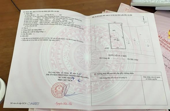 🔥 BÁN ĐẤT MẶT ĐƯỜNG QL18 – TUẦN CHÂU – HẠ LONG – QUẢNG NINH 🔥