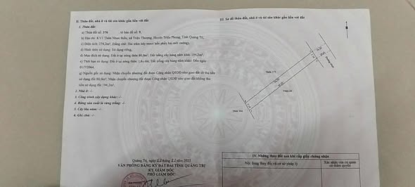 🔥 BÁN ĐẤT MẶT TIỀN ĐƯỜNG NHỰA – KTM TRIỆU THƯỢNG – TRIỆU PHONG – QUẢNG TRỊ 🔥