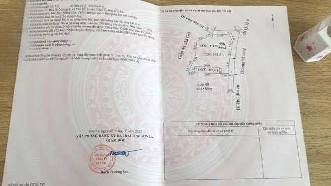 Cần bán đất Vân Hồ, Mộc Châu view hồ, lưng tựa đồi chè 944m, sẵn sàng giao dịch