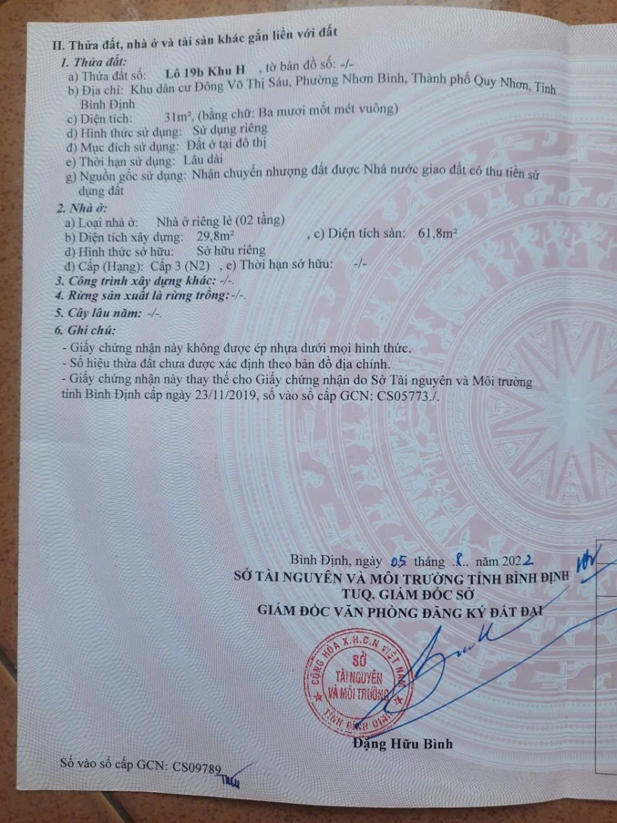 🏡 BÁN NHÀ RIÊNG – TRUNG TÂM NHƠN BÌNH, QUY NHƠN