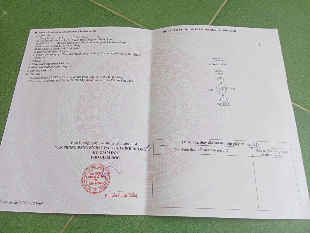Bán đất đẹp - KDC Đức Phát – Lai Uyên, Bàu Bàng – CÓ THƯƠNG LƯỢNG