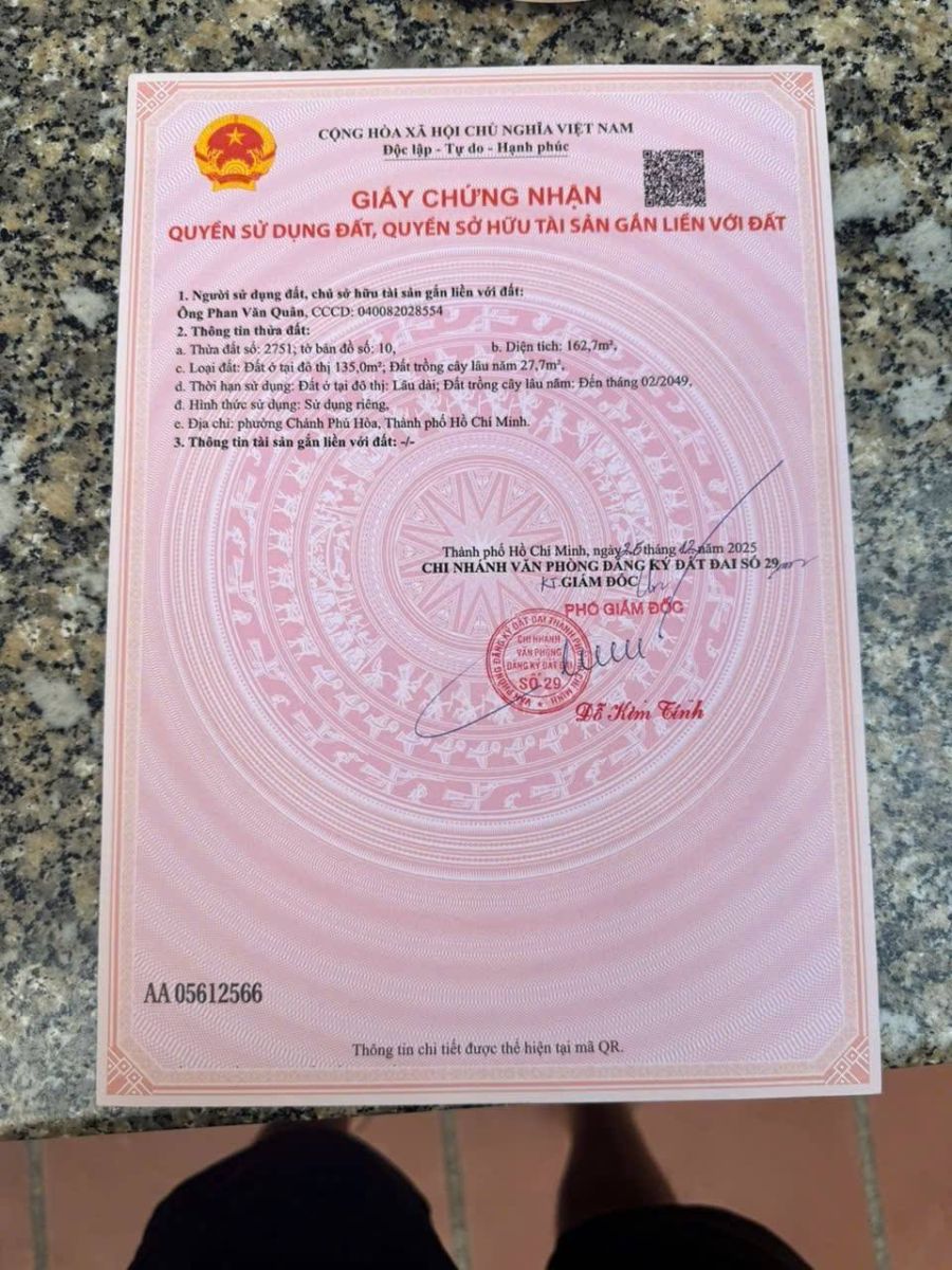 🌟 BÁN ĐẤT THỔ CƯ CHÁNH PHÚ HÒA – VỊ TRÍ ĐẸP, GIÁ TỐT 🌟