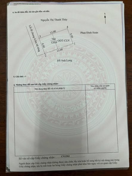 🏡 BÁN ĐẤT HIỆP THÀNH – GẦN NGUYỄN ĐỨC THUẬN 150M – 8x15M – GIÁ 2 TỶ 790 TRIỆU