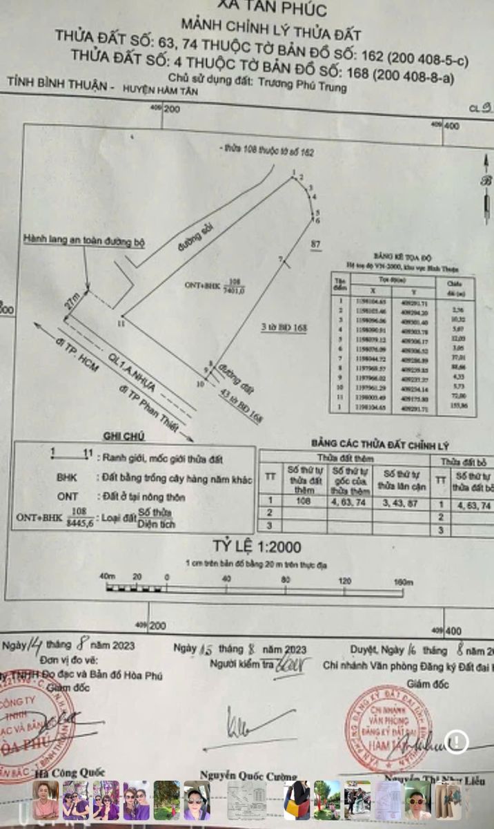 CHÍNH CHỦ CẦN BÁN 7.401M² ĐẤT TẠI TÂN PHÚC – HÀM TÂN, 200M² ĐẤT Ở, SỔ ĐỎ, GIÁ TỐT