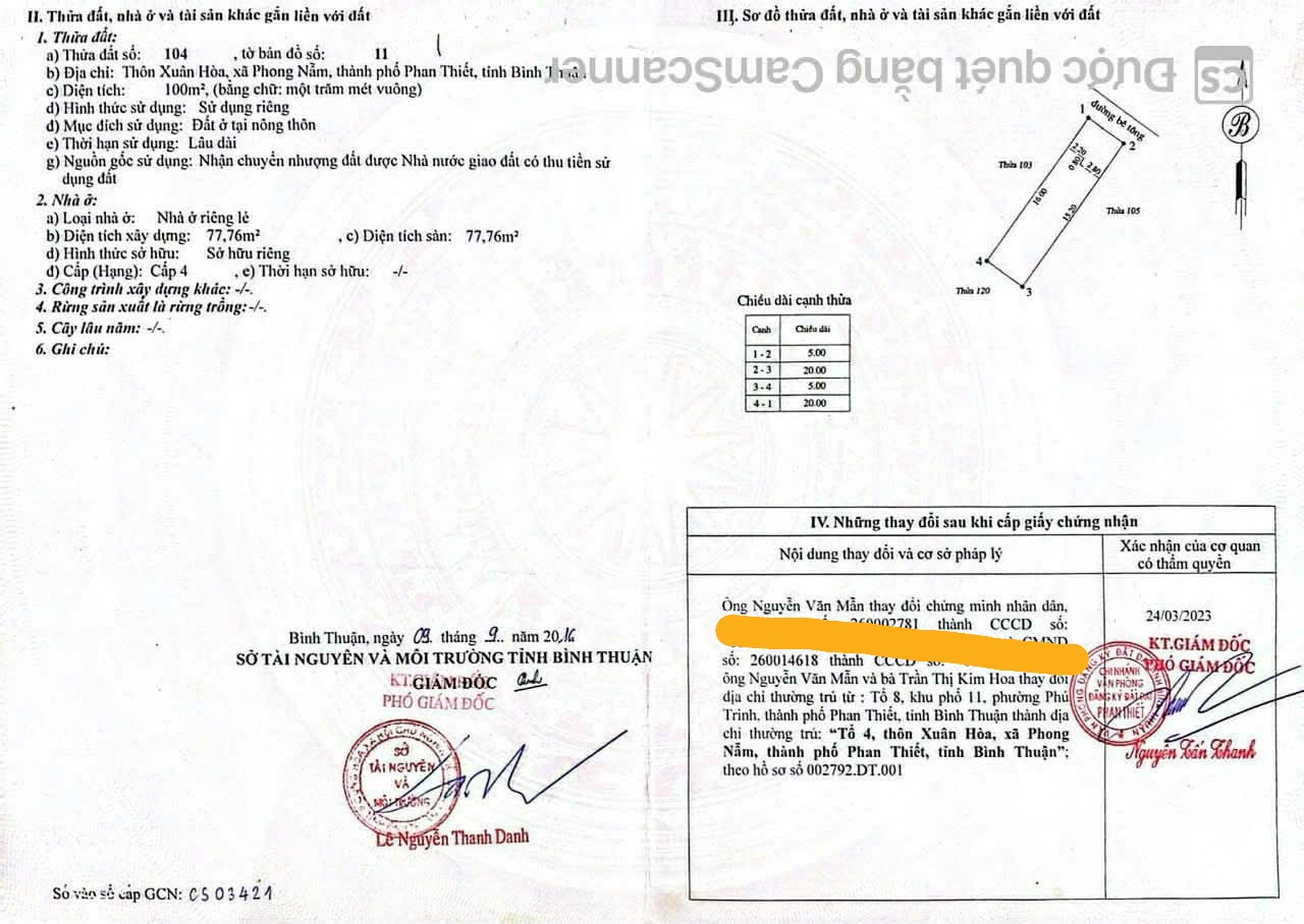 🏡 BÁN NHÀ HẺM 43 PHẠM THỊ NGƯ – SỔ RIÊNG – VÀO Ở LIỀN