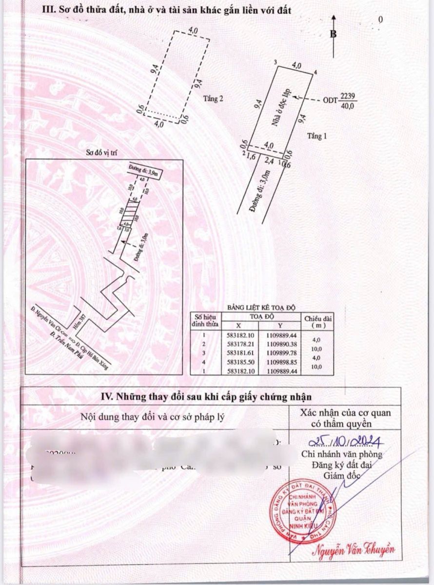 🏡 BÁN NHÀ TRỆT LẦU – HẺM 387 TRẦN NAM PHÚ – P. TÂN AN – Q. NINH KIỀU – TP. CẦN THƠ