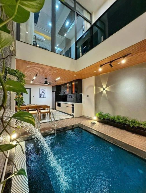 BÁN NHÀ TRUNG TÂM HẢI CHÂU – 3 TẦNG FULL NỘI THẤT – CÓ HỒ BƠI – GIÁ 8,29 TỶ