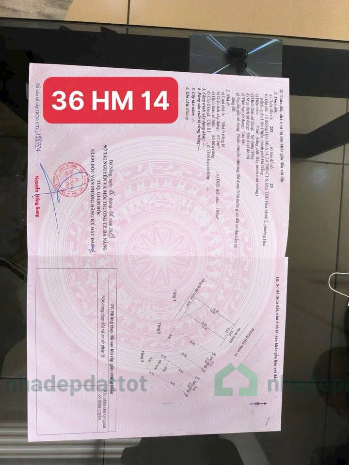 BÁN NHÀ 3 TẦNG MẶT TIỀN HÒA MINH 14 – GẦN BIỂN ĐÀ NẴNG
