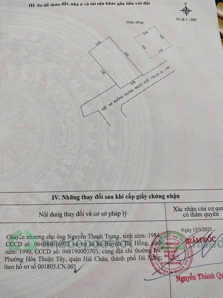 CHÍNH CHỦ BÁN NHÀ GÁC LỬNG ĐÚC – 2 MẶT KIỆT – HUỲNH NGỌC HUỆ, THANH KHÊ, ĐÀ NẴNG