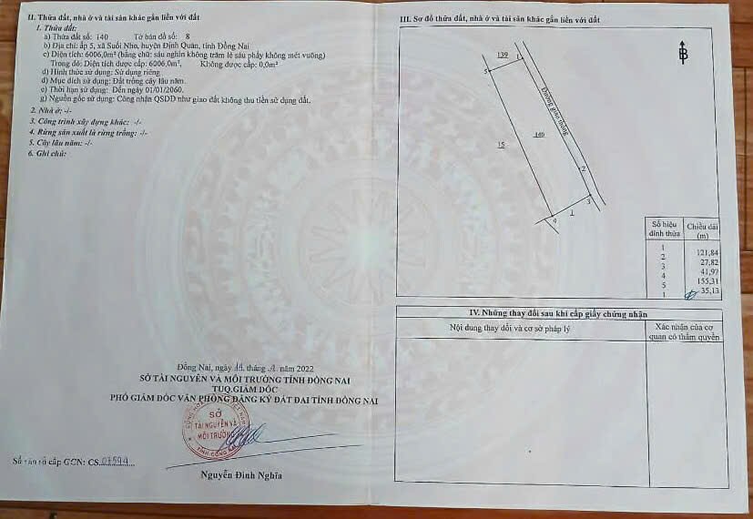🏡 CẦN BÁN ĐẤT 1000M2 XÃ SUỐI NHO – ĐỊNH QUÁN – ĐỒNG NAI 🏡