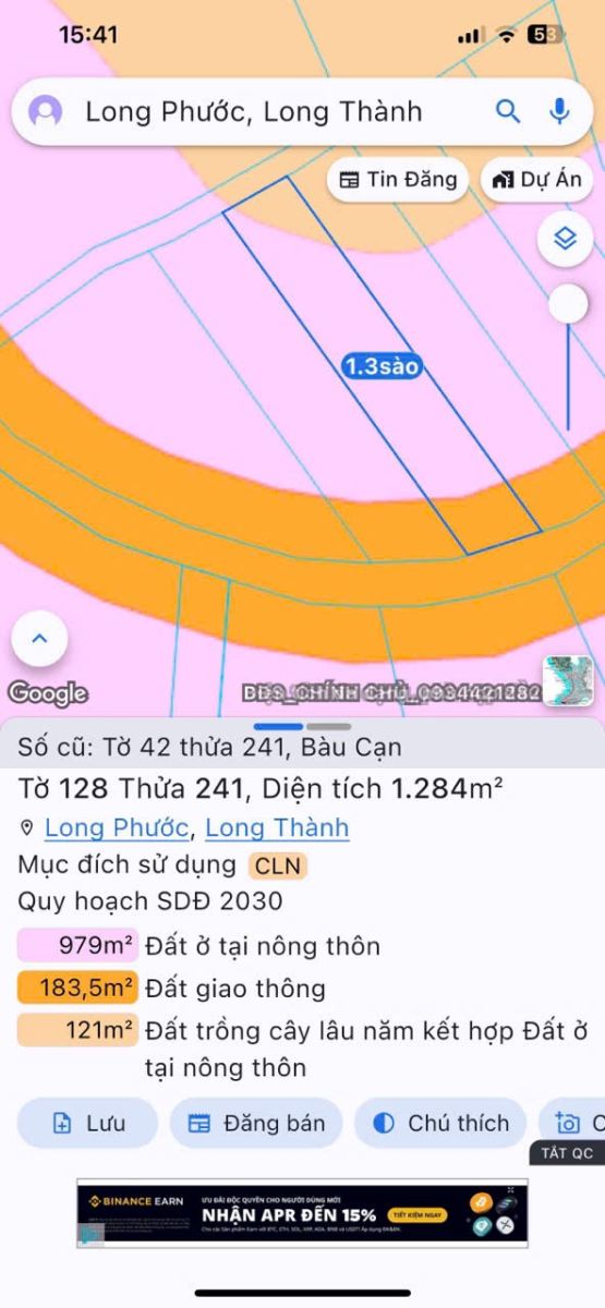 🏡🌿 BÁN ĐẤT 1.284m² GẦN SÂN BAY LONG THÀNH – GIÁ TỐT ĐẦU TƯ 🌿🏡