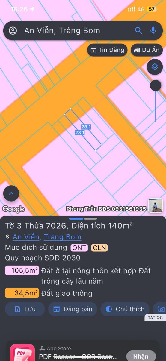 🏡 CHÍNH CHỦ BÁN ĐẤT XÃ AN VIỄN – TRẢNG BOM – ĐỒNG NAI 🏡
