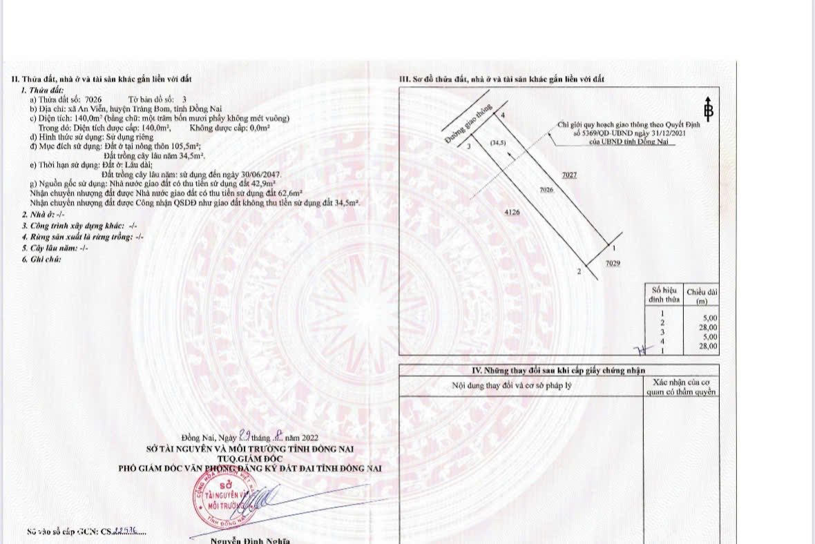 🏡 CHÍNH CHỦ BÁN ĐẤT XÃ AN VIỄN – TRẢNG BOM – ĐỒNG NAI 🏡