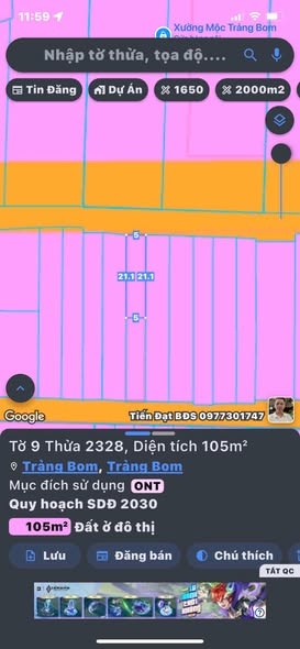 🔥 BÁN ĐẤT GIÁ RẺ – TRỤC LÝ NAM ĐẾ NỐI DÀI – TRẢNG BOM