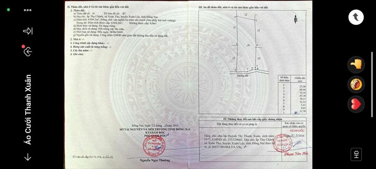 SIÊU PHẨM NGHỈ DƯỠNG/TRANG TRẠI! 11.473M² Xuân Thọ, Xuân Lộc - Giá chỉ 1.1 Tỷ/Sào. Pháp lý chuẩn.