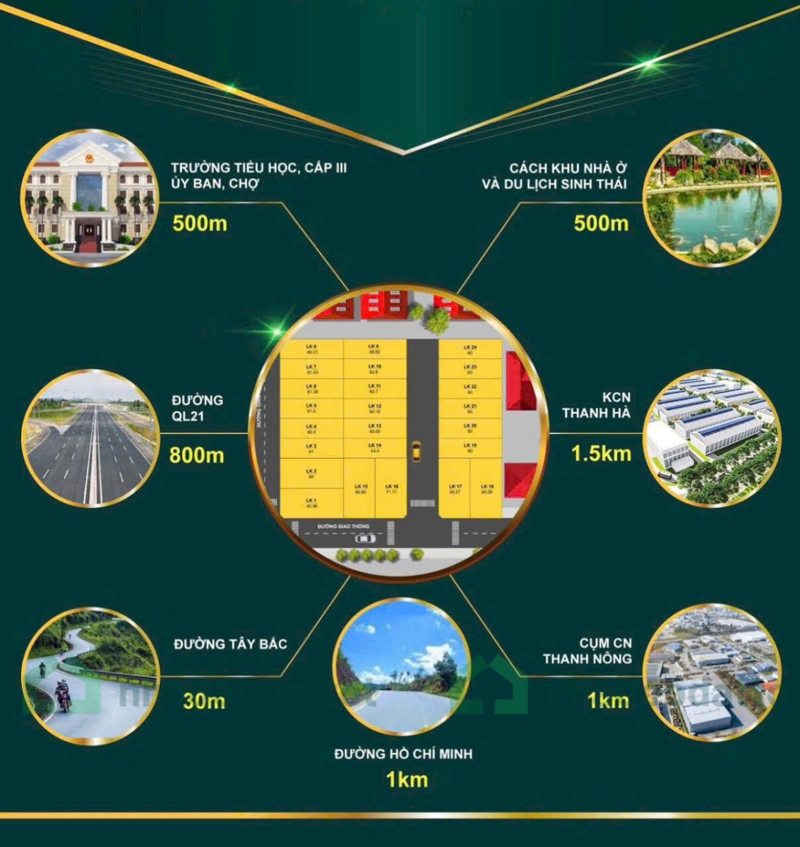 CHỈ CÒN 5 LÔ ĐẤT THỔ CƯ TRUNG TÂM – VỊ TRÍ VÀNG SINH LỜI CAO - 6XX TRIỆU/LÔ