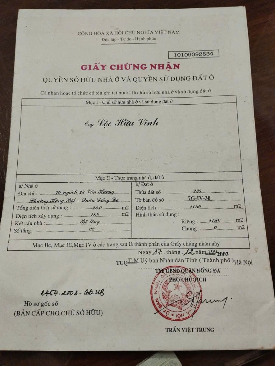 Bán nhà 3 tầng 2 phòng ngủ giá 3 tỷ – Sổ đỏ chính chủ, cách ngõ chính 2m