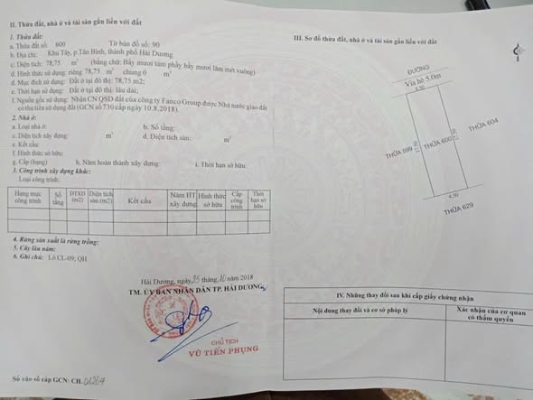 🎀 CẦN BÁN LÔ ĐẤT SIÊU HIẾM MẶT PHỐ HOÀNG VĂN CƠM – TP HẢI DƯƠNG