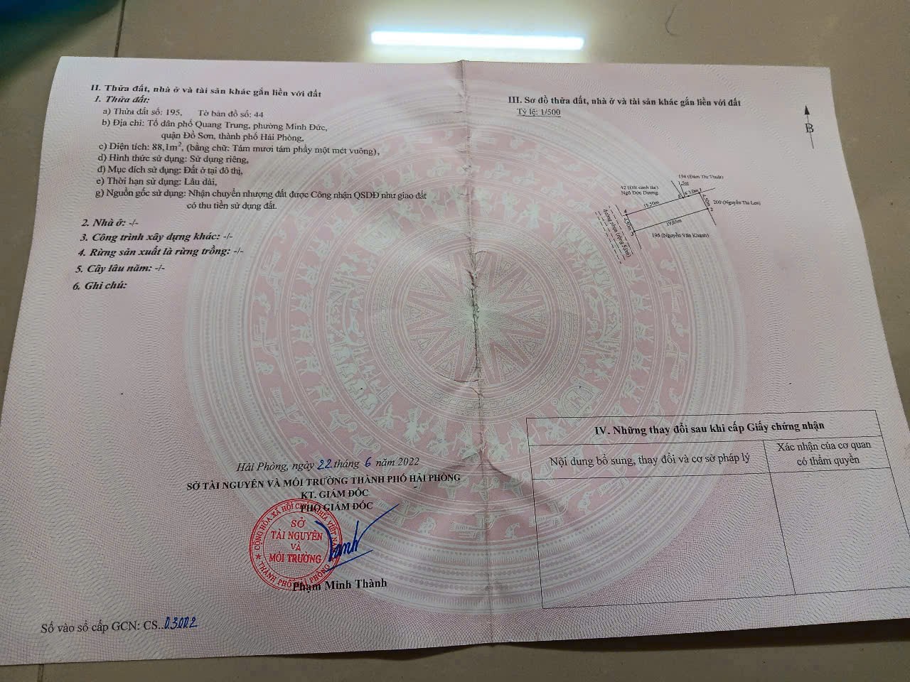 🏡 CHÍNH CHỦ CẦN BÁN LÔ ĐẤT NGÕ 171 THƯỢNG ĐỨC – ĐỒ SƠN 🔥