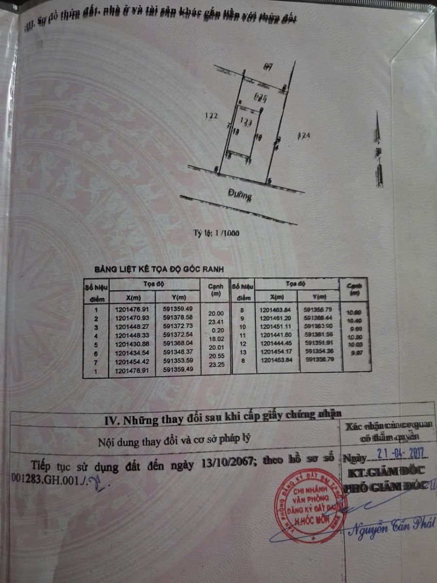Bán đất Xuân Thới Đông, Hóc Môn 651,4m2
