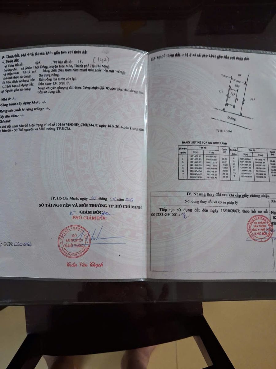 Bán đất Xuân Thới Đông, Hóc Môn 651,4m2