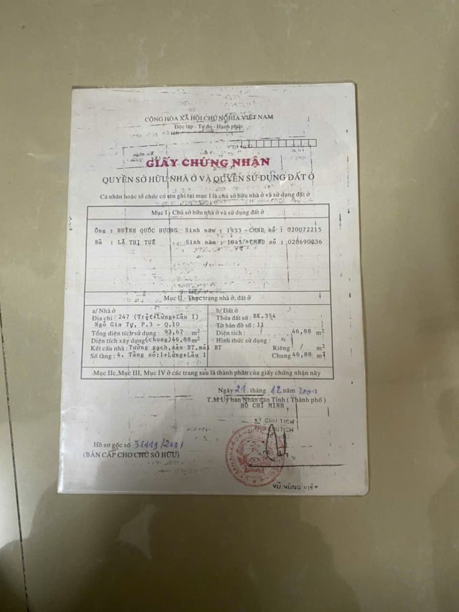 BÁN NHÀ MẶT TIỀN NGÔ GIA TỰ, P.2, Q.10 – VỊ TRÍ KINH DOANH ĐẮC ĐỊA