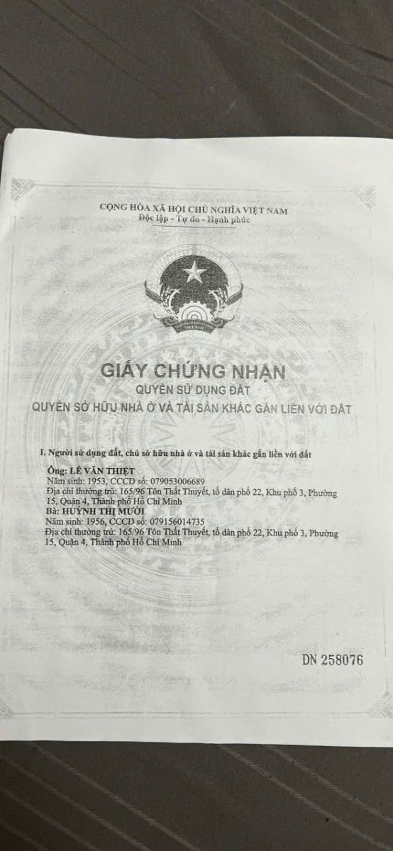 Bán nhà đẹp ở Tôn Thất Thuyết, P15, Q4 - nhà rộng 66,4m2 - Giá 4 tỷ 8 có thương lượng