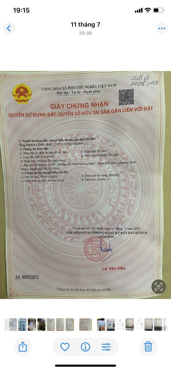 Tọa độ ĐẸP Q.8! Nhà 4 tầng 91.4m², pháp lý chính chủ. Bán nhanh, liên hệ Bác Hậu 0903363447.
