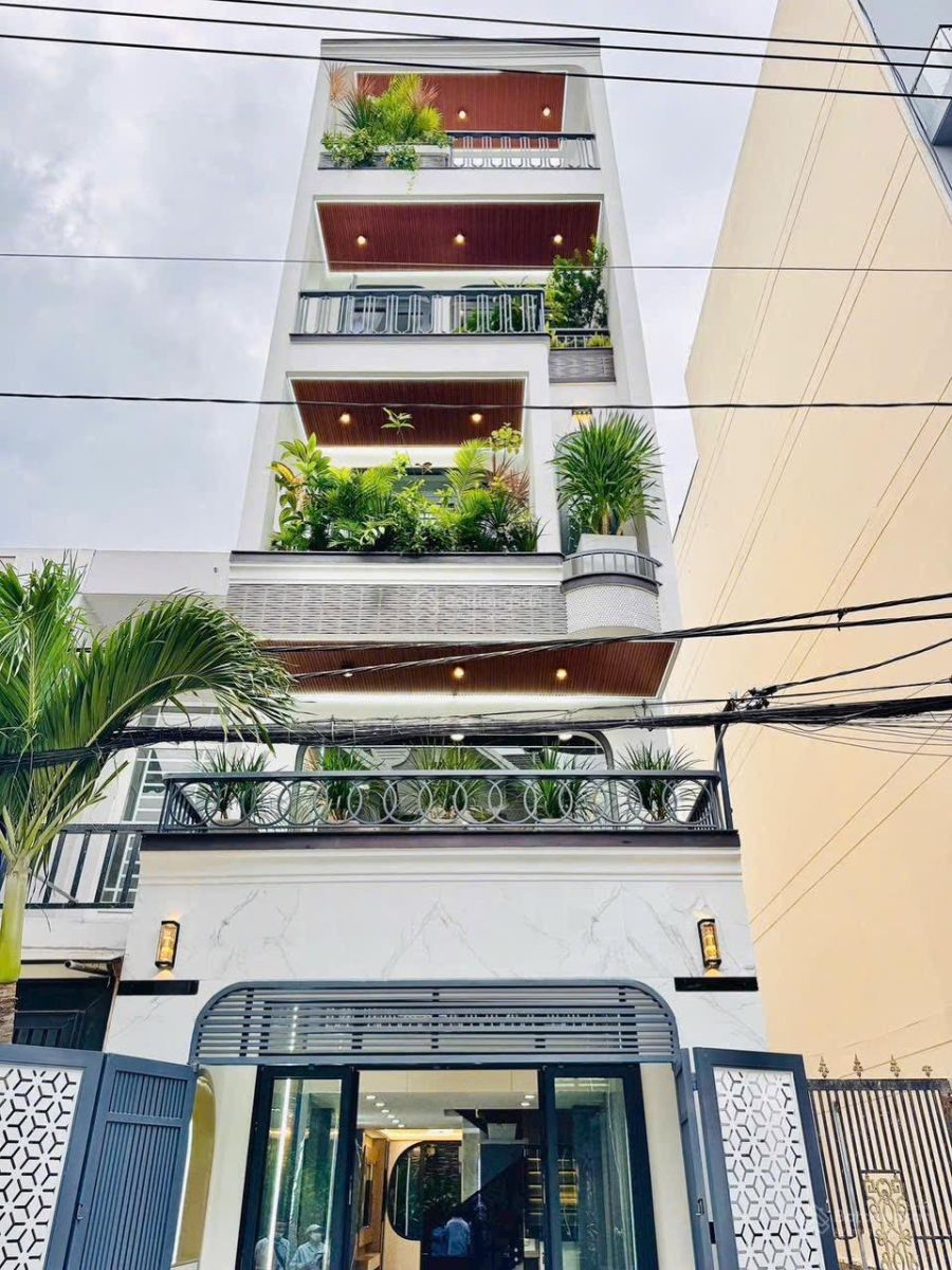 Nhà 1 lửng 3 lầu + Thang máy full nội thất cao cấp hẻm 1 trục 10m Hà Huy Giáp - Sát cầu An Lộc