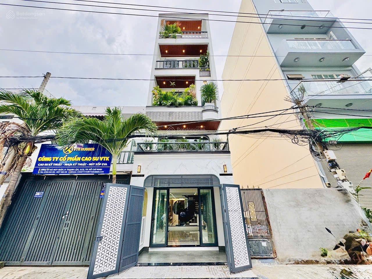 Nhà 1 lửng 3 lầu + Thang máy full nội thất cao cấp hẻm 1 trục 10m Hà Huy Giáp - Sát cầu An Lộc