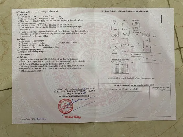 Bán nhà mặt tiền đường 42, phường bình trưng, hồ chí minh giá 36 tỷ
