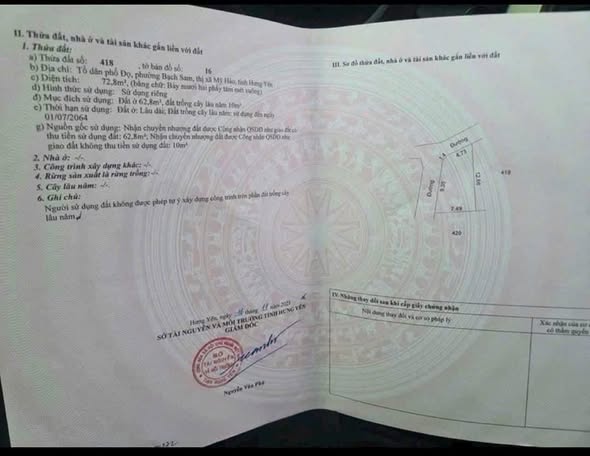 🔥🔥 BÁN GẤP LÔ GÓC TDP ĐỌ – BẠCH SAM – MỸ HÀO – GIẢM SÂU 150 TRIỆU 🔥🔥