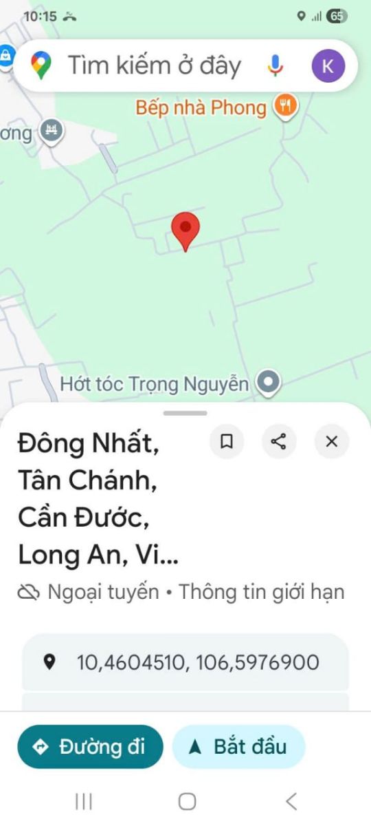 Cần tiền gấp Bán đất 99,2m2 Đông Nhất, Tân Chánh giá 1 tỷ 8