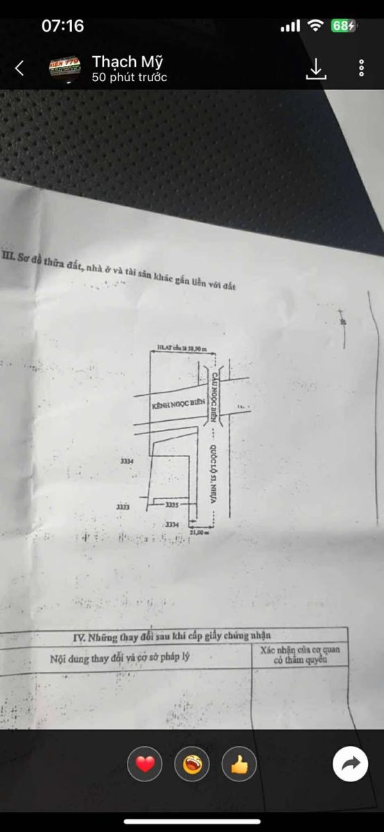 HÀNG HIẾM TRÀ VINH! Mặt tiền Quốc lộ 53 - Ngang 61M, Vị trí 3 mặt đường thông - Bán Gấp Chị Nguyễn Lan!