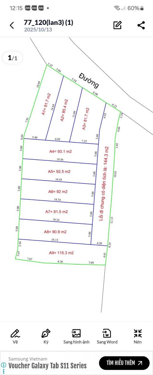 Đất đẹp Ba Gò – Trung Mỹ – Bình Xuyên – 91,5m² – giá 8xx triệu