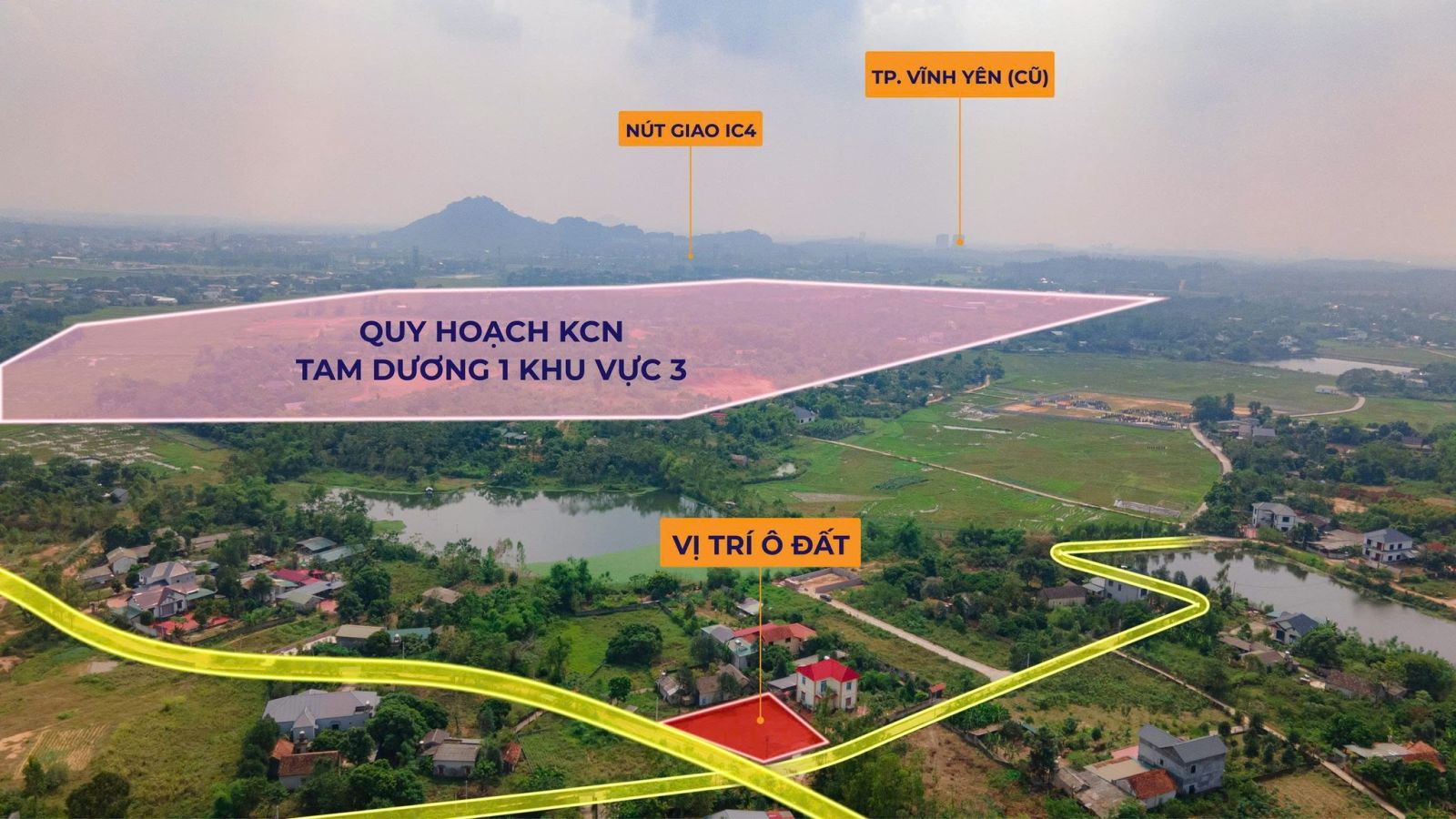 Lô góc Tam Dương – Vĩnh Phúc – 671,5m² – giá 6,0x triệu/m²