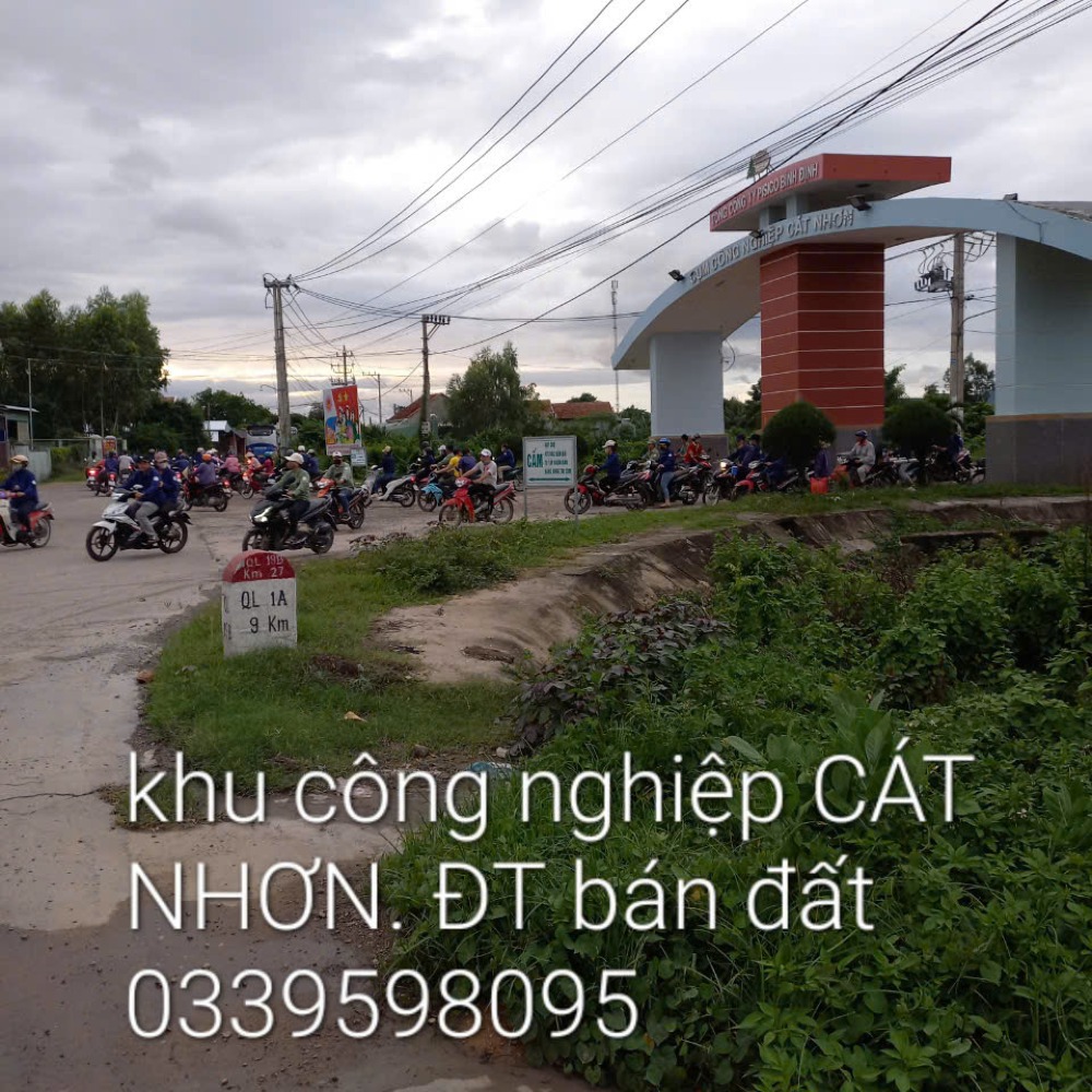 Bán đất mặt tiền QL19B đối diện CN Cát Nhơn, Phù Cát, GIALAI.(BÌNH ĐỊNH cũ)