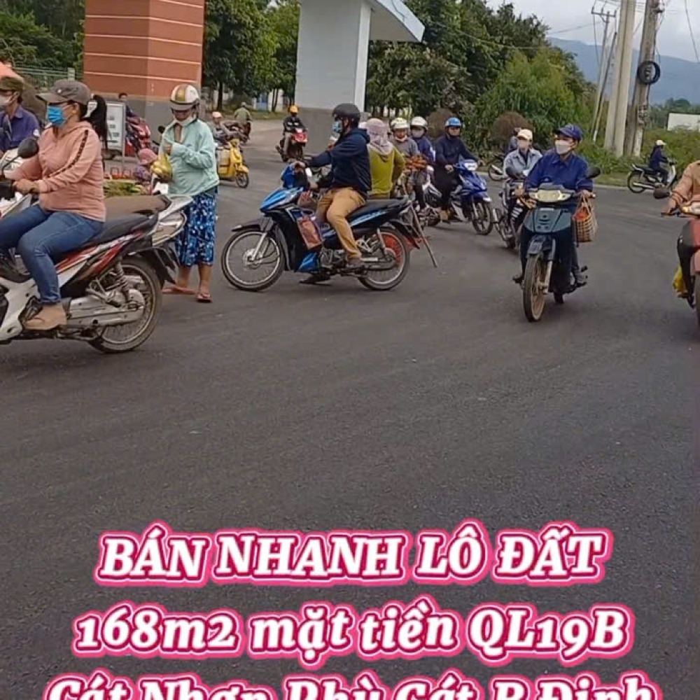 Bán đất mặt tiền QL19B đối diện CN Cát Nhơn, Phù Cát, GIALAI.(BÌNH ĐỊNH cũ)